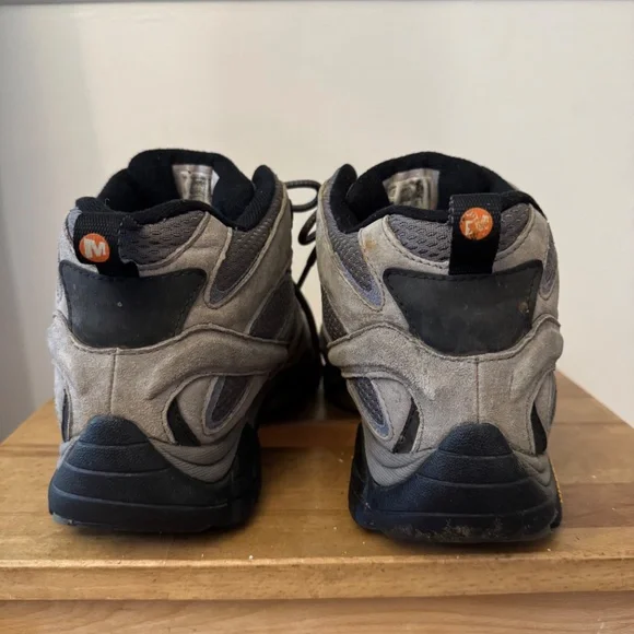 Women's MERRELL Moab 3 Mid - Waterproof Hiking 9.5 Wide (EU40 Wide) in Granite - Picture 2 of 5
